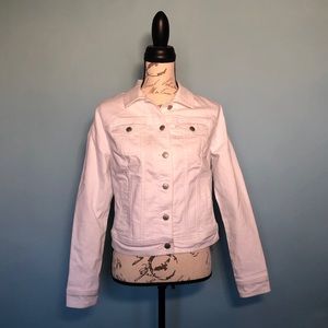 Old Navy White Denim Jacket EUC